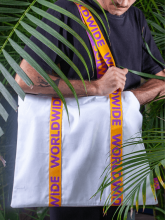 Bavlněná taška Jacquie Max s žakárovými uchy, 220 g/m²